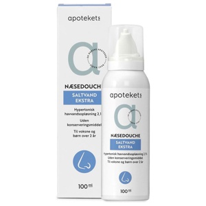 Apotekets næsedouche saltvand 100 ml produktbillede