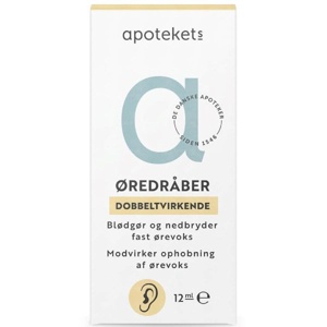 Apotekets Øredråber Dobbeltvirkende produktbillede