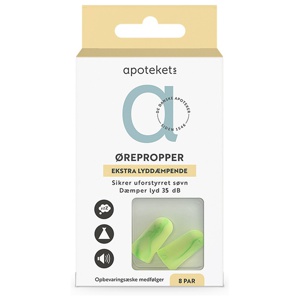 Apotekets Ørepropper Ekstra Lyddæmpende produktbillede