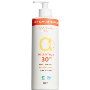 Apotekets Sollotion SPF30 produktbillede