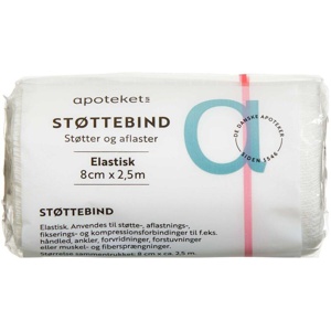 Apotekets Støttebind Elastisk 8 cm x 2,5 m produktbillede