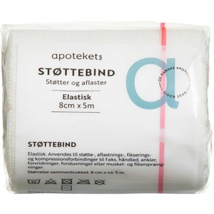 Apotekets Støttebind Elastisk 8 cm x 5 m produktbillede