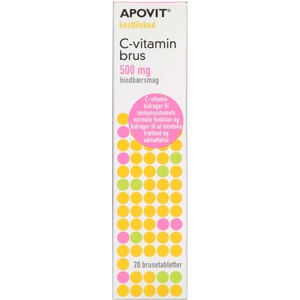 Apovit C-vitamin Stærk Brus - Hindbærsmag produktbillede