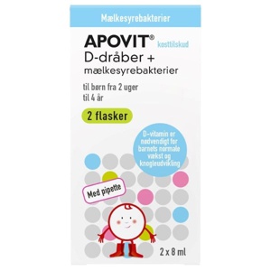 Apovit D-dråber + mælkesyrebakterier produktbillede
