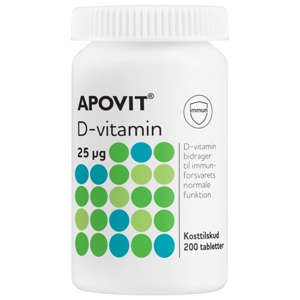 Apovit Immun D-vitamin tygge, 25 µg appelsinsmag produktbillede