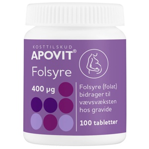 Apovit Folsyre 400 Mikg produktbillede