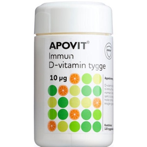 Apovit Immun D-vitamin tygge, 10 µg produktbillede