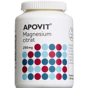 Apovit Magnesiumcitrat 250 mg 100 stk. produktbillede