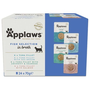 Applaws Cat Natural Fischauswahl in Brühe 24 x 70 g Produktbild
