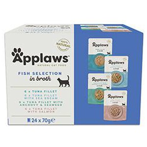 Applaws Cat Natural Fish Selection in Broth 24 x 70g product image