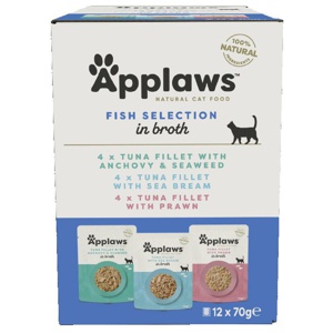 Applaws Cat Pouches in Broth Mixed Pack 70g product image