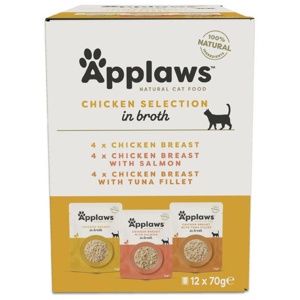 Applaws Cat Pouches in Broth Mixed Pack 70g product image