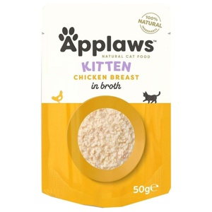 Applaws Natural Kitten i buljong 12 x 50 g - Kycklingbröst produkt bild