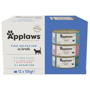 Applaws Selection in Broth Multipack Fish 12x156g produkt bild