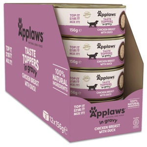 Applaws Taste Toppers Natural in Soße 12 x 156 g Produktbild
