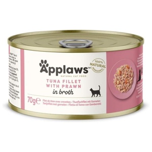 Ekonomipack: Applaws i buljong 24 x 70 g - Tonfisk & räkor produkt bild
