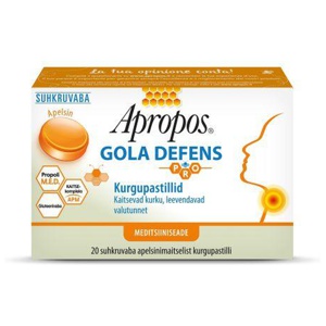 Apropos Gola Defens pastillid apelsin N20 toote pilt