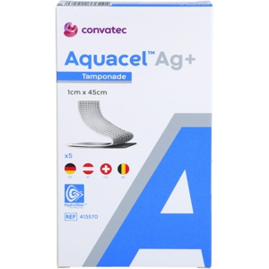 Aquacel Ag+ 1x45 cm Tamponaden Produktbild