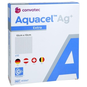 AQUACEL Ag+ Extra 10x10 cm Kompressen Produktbild