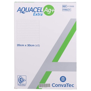 Aquacel Ag+ Extra 20x30 cm Kompressen Produktbild