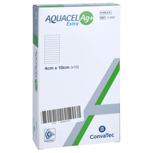 AQUACEL Ag+ Extra 4x10 cm Kompressen Produktbild