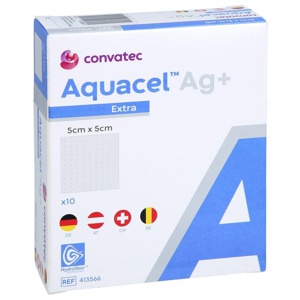 AQUACEL Ag+ Extra 5x5 cm Kompressen Produktbild