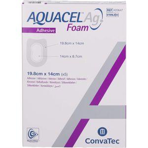AQUACEL Ag Foam adhäsiv Ferse 14x19,8 cm Verband Produktbild