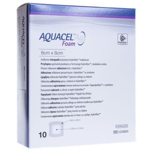 Aquacel ag foam vahthaavaside 8x8cm silikooniline kleepuv n10 toote pilt