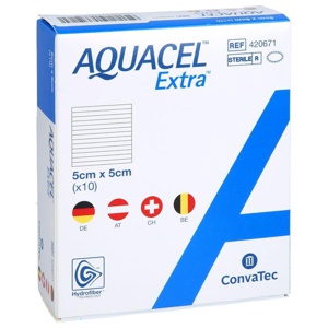 AQUACEL Extra 5x5 cm Verband Produktbild