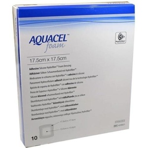 AQUACEL Foam adhäsiv 17,5x17,5 cm Verband Produktbild