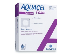 Aquacel Foam Adhesive 8x8cm, 10 stk. produktbilde
