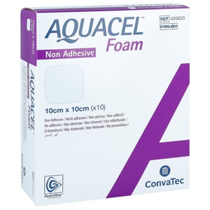 Aquacel Foam nicht adhÃ¤siv 10x10 cm Verband Produktbild
