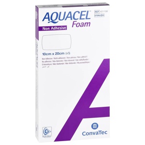 AQUACEL Foam nicht adhäsiv 10x20 cm Verband Produktbild