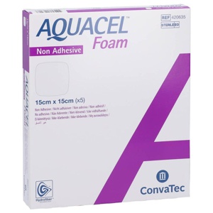 AQUACEL Foam nicht adhäsiv 15x15 cm Verband Produktbild