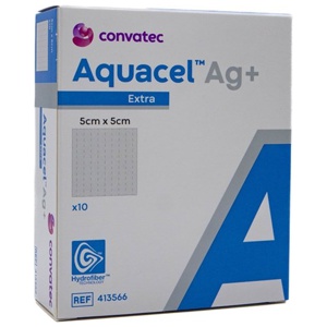 Aquacell AG Hydrofiber Sårbandage 5x5cm 10 stk produktbillede