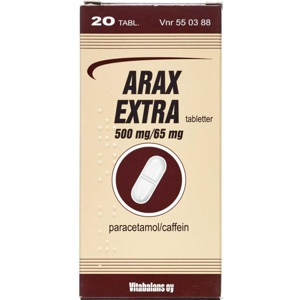 Vitabalans Arax Extra 500 mg+65 mg 20 tabletter produktbillede
