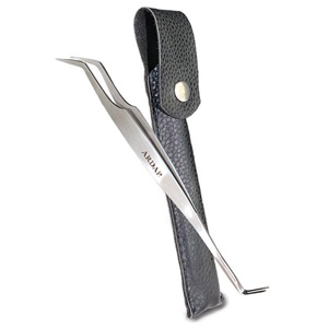 ARDAP Zeckenhaken mit Pinzette aus Edelstahl Produktbild