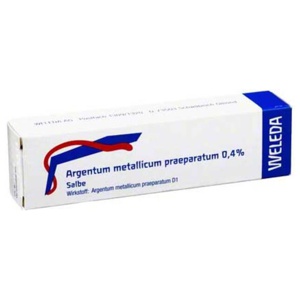 Argentum metallicum Präparat 0, 25 g Salbe Produktbild