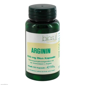 Arginin 500 mg Bios Kapseln, 100 St Kapseln Produktbild