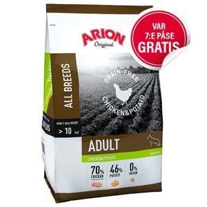 Arion Dog Adult All Breeds No Grain Chicken & Potato 12 kg produkt bild