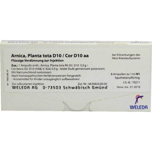ARNICA PLANTA tota D 10/Cor D 10 aa Ampullen Produktbild