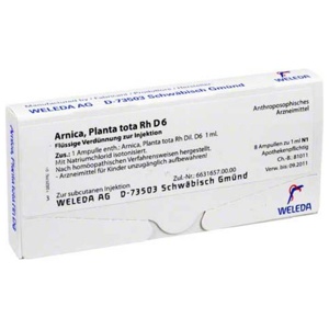 ARNICA PLANTA tota Rh D 6 Ampullen Produktbild