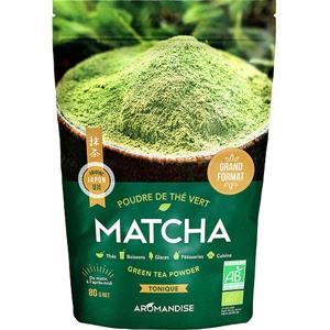 Aromandise Matcha Grøn Te Pulver Økologisk   80 g produktbillede
