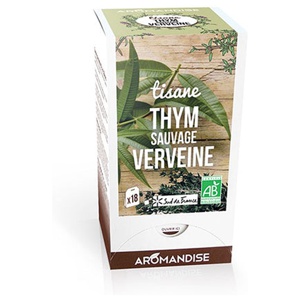 Aromandise Timian Te M. Citronverbena Økologisk   18 breve produktbillede