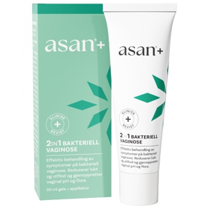 Asan+ 2in1 bakteriell vaginose 50 ml produktbilde