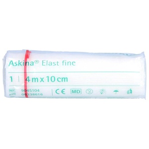 ASKINA Elast Fine Binde 10 cmx4 m cellophaniert Produktbild