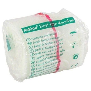 ASKINA Elast Fine Binde 4 cmx4 m cellophaniert Produktbild