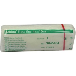 Askina Elast Fine Binde 4mx10cm cellophaniert, 1 St Binden Produktbild