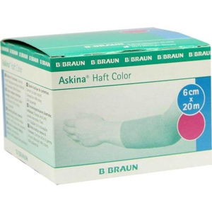 Askina Haftbinde Color 6cmx2, 1 St Binden Produktbild