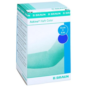 ASKINA Haftbinde Color 8 cmx4 m blau Produktbild